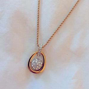 Swarovski Gold Necklace